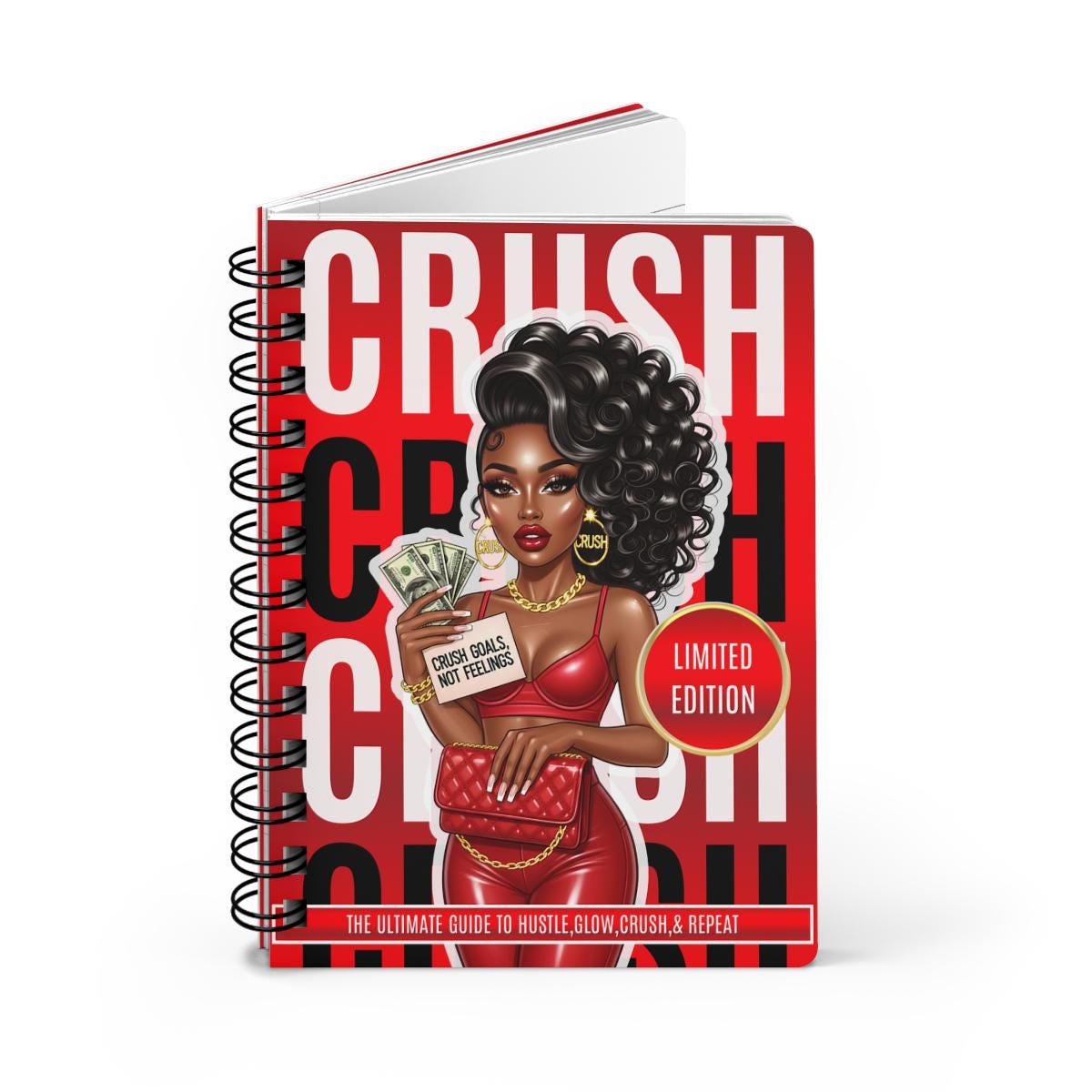 Glam Journal Cover Templates: Beauty & Nail Boss Designs (Canva Editable, Digital Download)