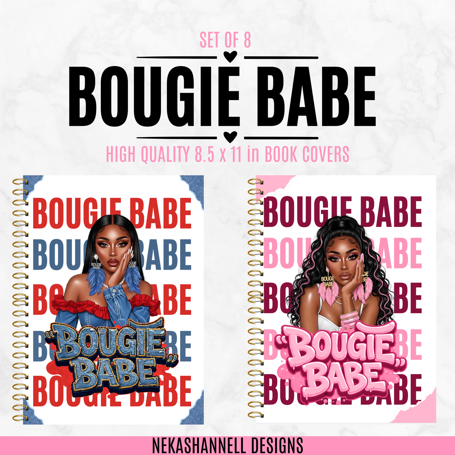 Bougie Babe Book Cover Bundle – Set of 8