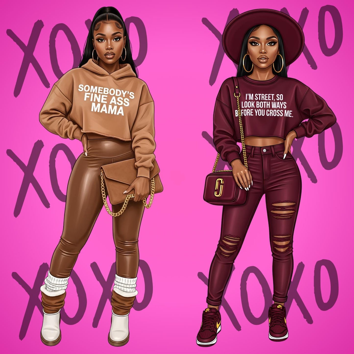 Fashion Divas Clip Art Set of 11